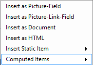 The Computed Items button.